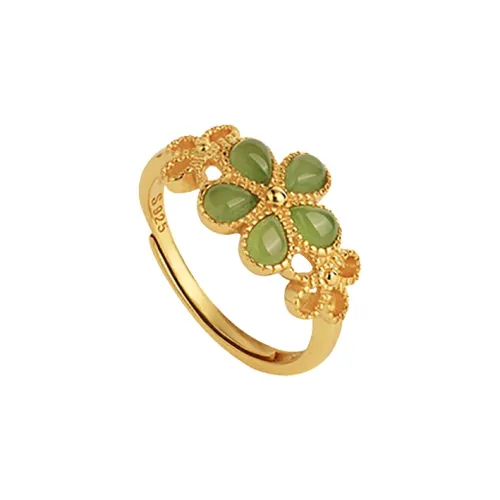 Xiaoyinjiang Hetian Jade Rings Women's Jasper