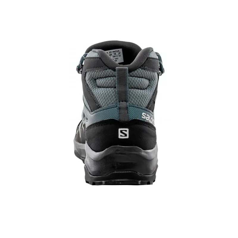 SALOMON Cushioning, Wear Resistant High Top Hiking Shoes Women's Black-3