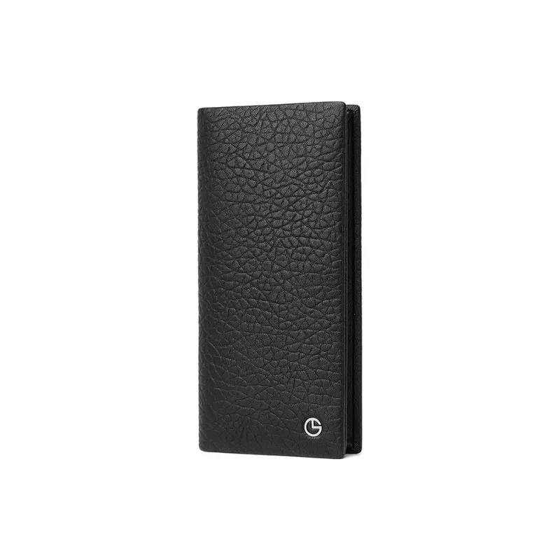 GOLDLION Top Grain Genuine Leather Wallet Regular Men's Black-1