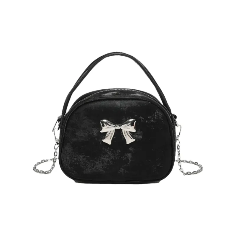 NOMK PU Crossbody Handbag Regular Women's Black/White/Pink/Blue/Silver-0