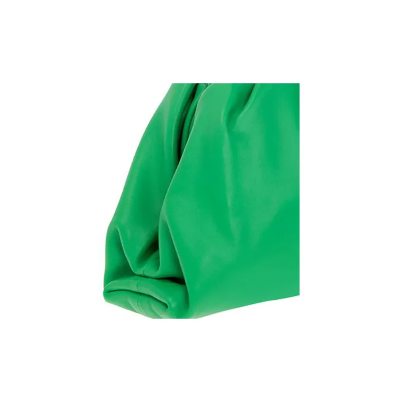 Bottega Veneta Cow Leather Cloud Bag Clutch Women's Green-4