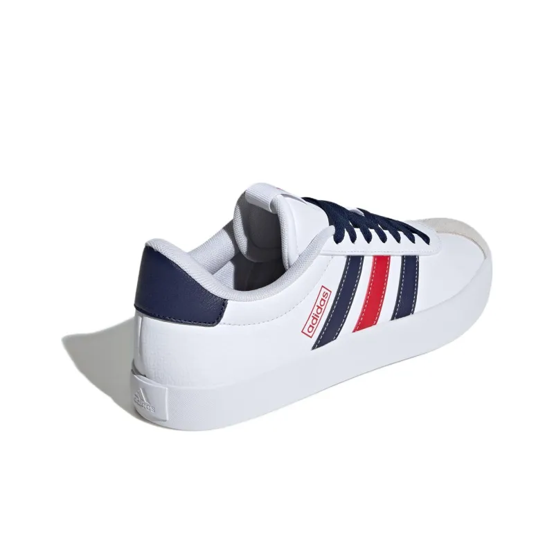 Adidas Vl Court 3.0 Cloud White Team Navy Blue Better Scarlet-3