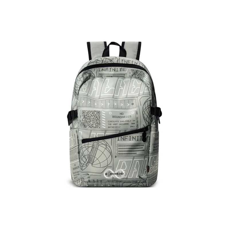 8atheist Polyester Students Backpack Laptop Bag Regular Unisex Starry White-9