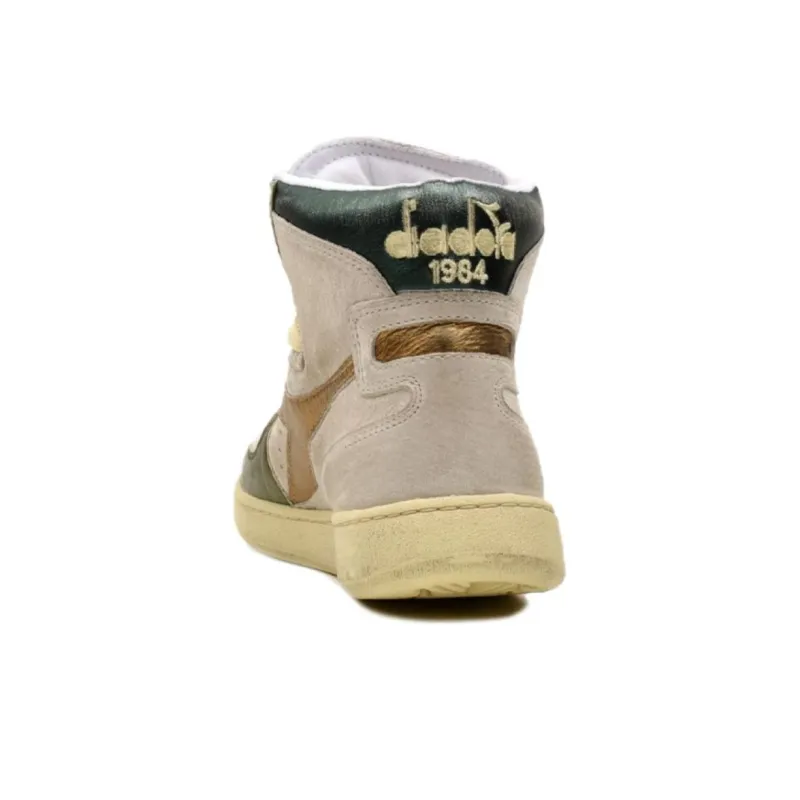 diadora Women's Mi Basket 'Metal - Oyster White Doe'-3