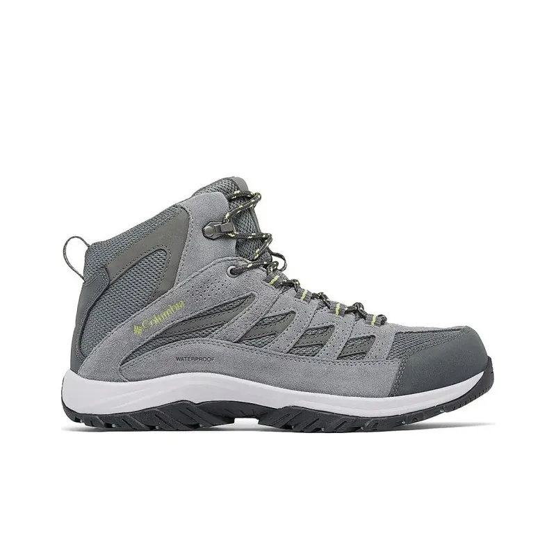 Columbia Cushioning Waterproof Mid Top Trail Running Shoes Men's Gray-1