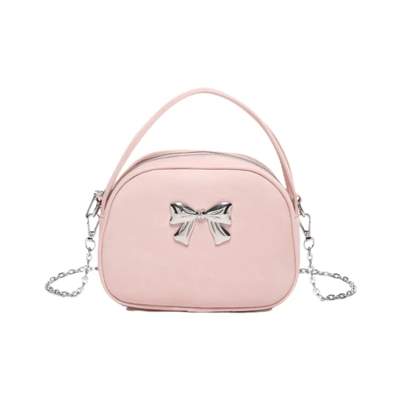 NOMK PU Crossbody Handbag Regular Women's Black/White/Pink/Blue/Silver-10