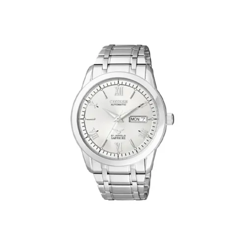 CITIZEN Mechanical Movement Stainless Steel Strap Watch 40mm Men's Watches Silver Dial