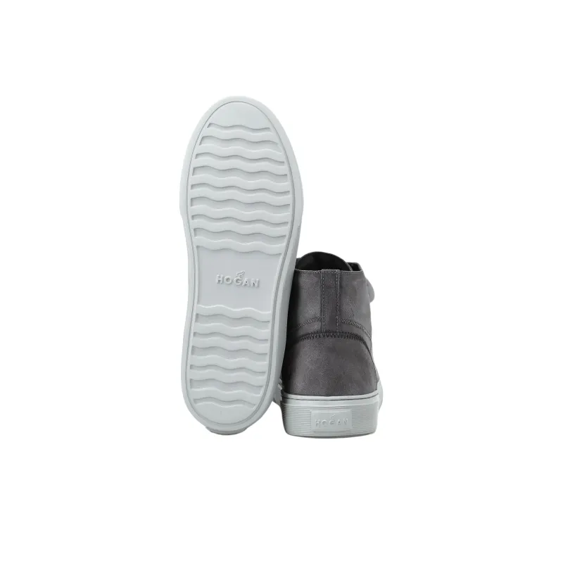 HOGAN H365 High-Top Skateboard Shoes Men's Dark Gray-3