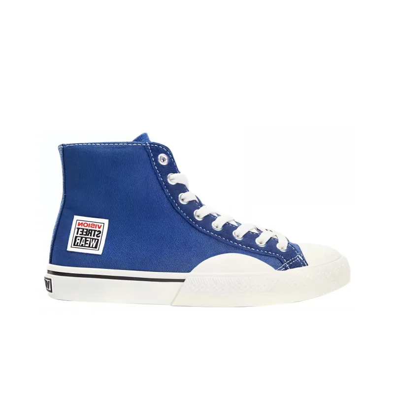Vision Street Wear 80's Canvas Hi Anti Slip Wear Resistant High Top Canvas Shoes Unisex Blue-1