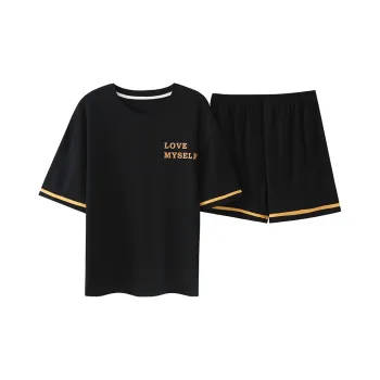 GOSO Pajama Set Women's Black Shades