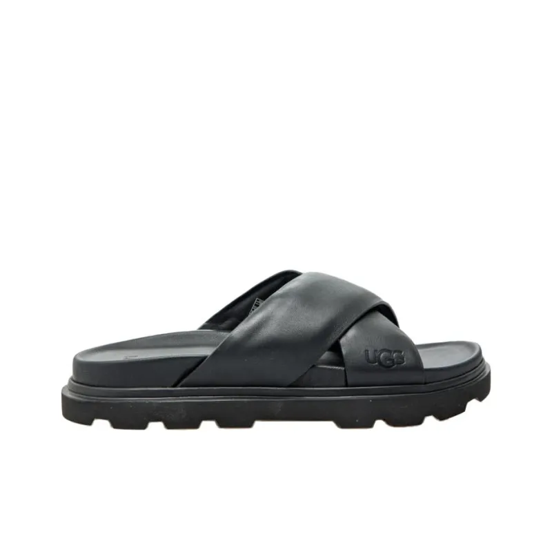 UGG Capitola Cross Slide Sandal Black-1