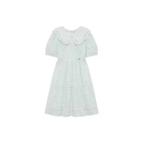 Teenie Weenie Short-Sleeved Dresses Women's Light Blue