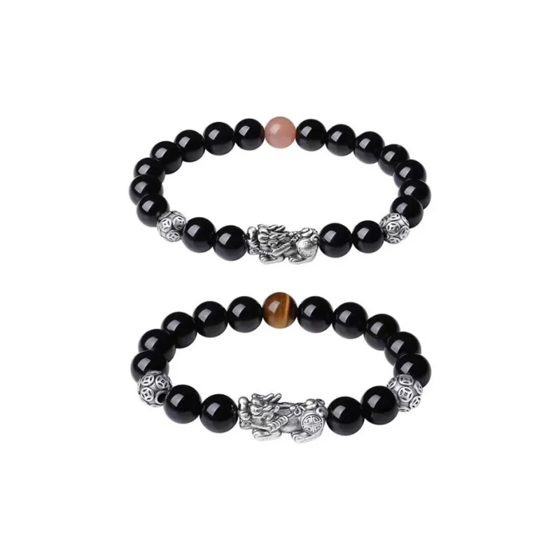 Lang Wind Obsidian Bracelets Unisex-8