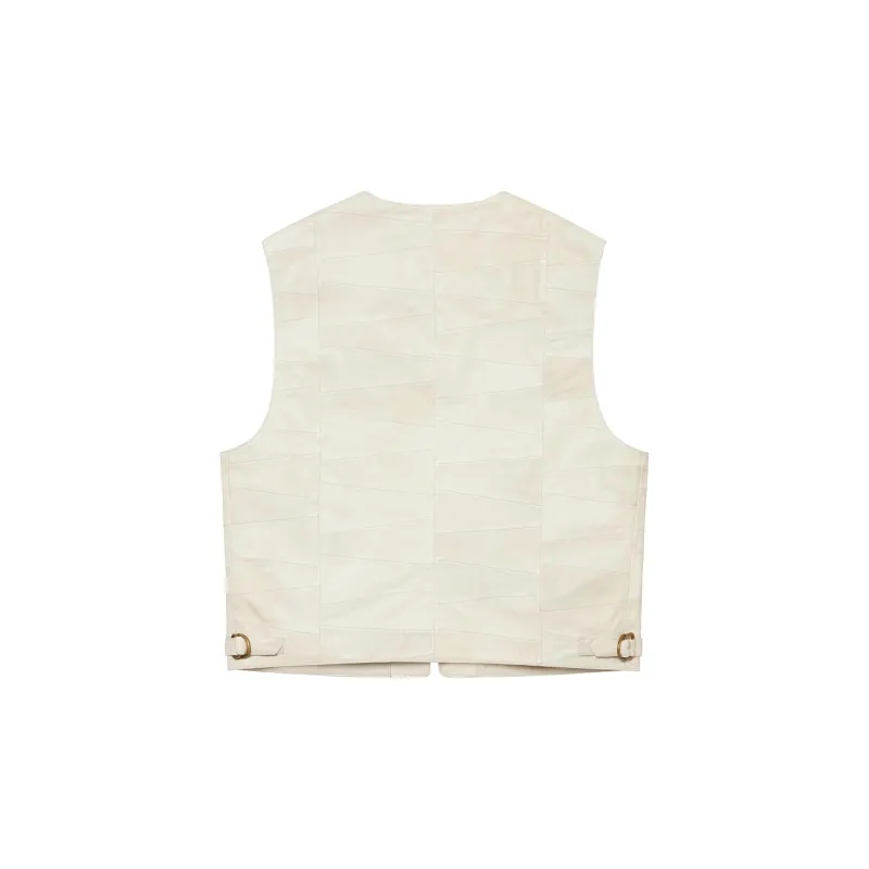 Supreme Patchwork Leather Cargo Vest-5