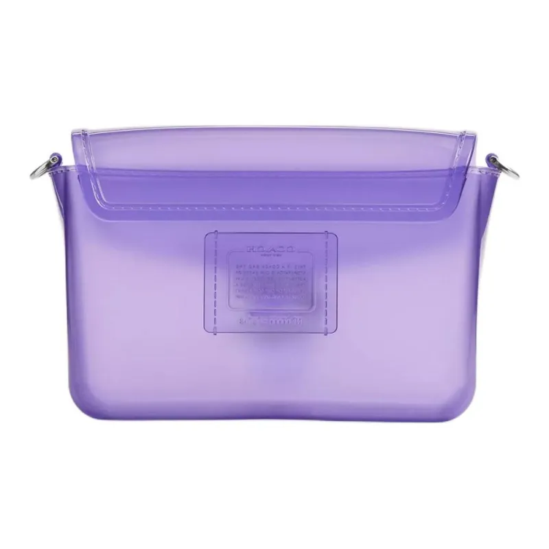 COACH Tabby PVC Jelly Bag Shoulder Bag Crossbody Bag Small Size Women's Silver Bright Purple-1
