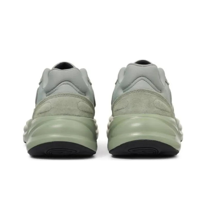 Adidas Cloudfoam Abozelle Anti-Slip Wear-Resistant Low-Top Casual Shoes Men's Gray Green-3
