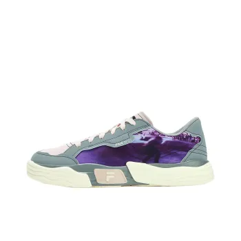 FILA FUSION POP 2 X N21 Anti Slip And Wear Resistant Lightweight Low Top Canvas Shoes Women's Green Purple