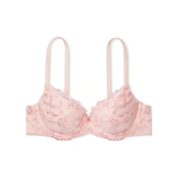 Victoria's Secret PINK BODY BY VICTORIA Lightly Lined Lace-Cup Demi Bra/Pk Bra Women's Pink