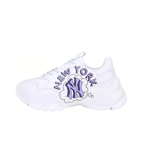 MLB Big Ball Chunky Chunky Sneakers Unisex Low-Top White/Purple