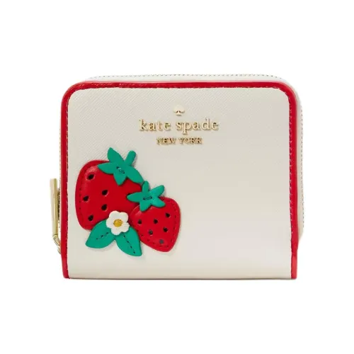 Kate Spade Cross-Stitch PVC Polyvinyl Chloride Wallet Small Size Women's Multicolor