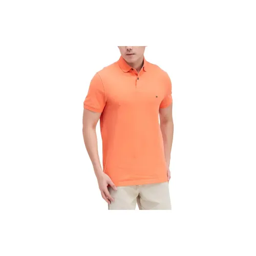 Tommy Hilfiger Polo Shirts Men Orange