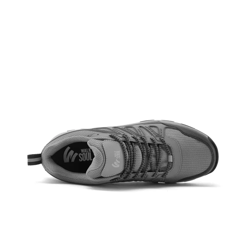 WALK SOUL Cushioning Anti-Slip And Wear-Resistant Height Increasing Low-Top Trekking Shoes Men's-3