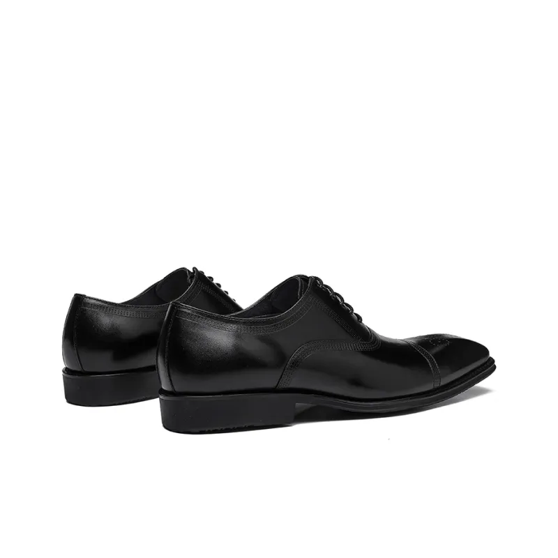 ASTON M.JAZZ Dress Shoes Men Low Top Black/Coffee-4