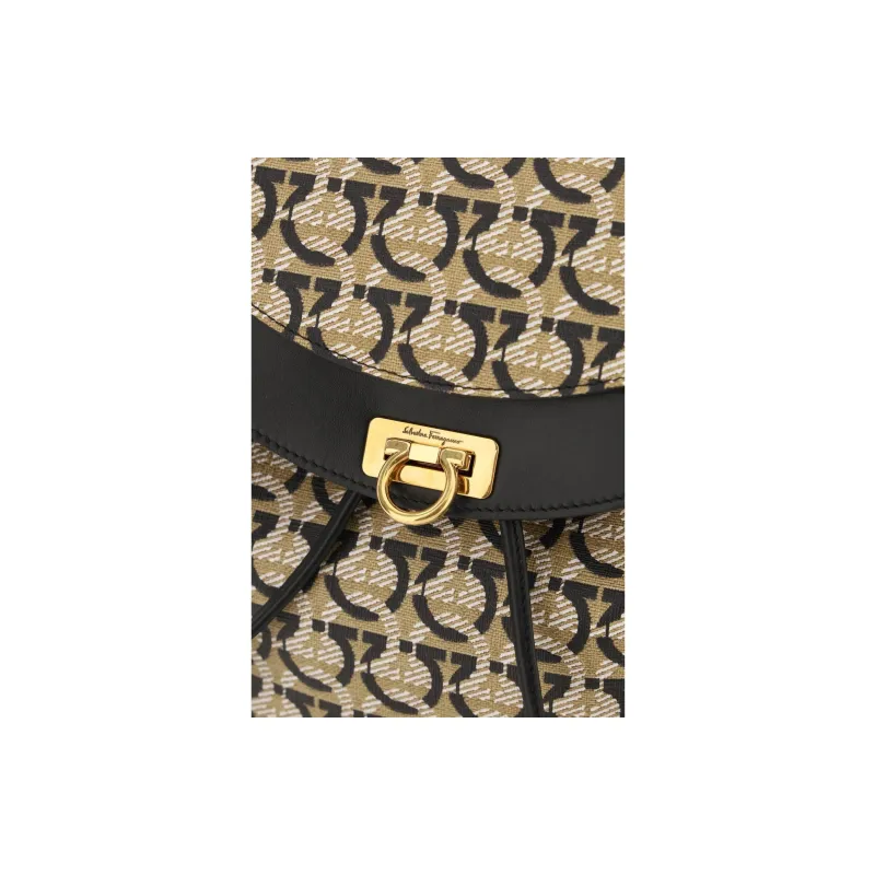 FERRAGAMO Fabric Backpack Unisex Multicolor-3