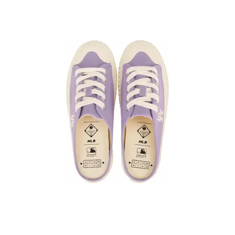MLB Playball Mule Slip Resistant, Abrasion Resistant, Lightweight Low Top Canvas Shoes Women's Purple-3