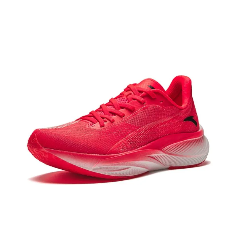 Anta Cushioning Wear Resistant Low Top Marathon Running Shoes Men's Red-1
