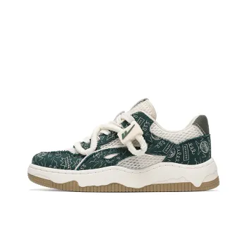 Warrior Denim Puffy Shoes Breathable Low Top Skateboard Shoes Unisex