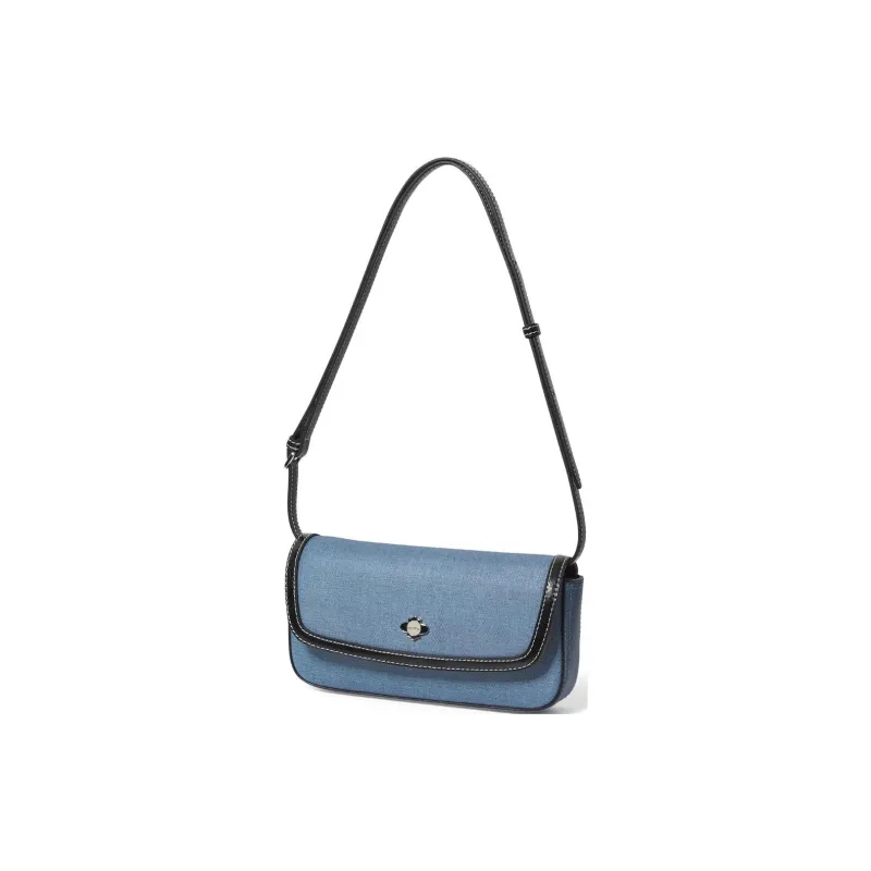 ORYANY Leather Handbag Shoulder Bag Women's Denim Blue-2