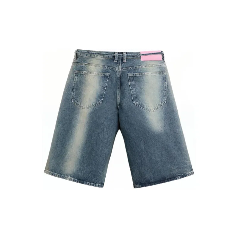ZARA Denim Shorts Men Blue-1