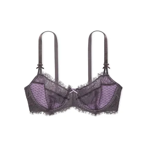 Victoria's Secret PINK DREAM ANGELS Wicked Unlined Boho Floral Embroi Bra/To Bra Women's Purple