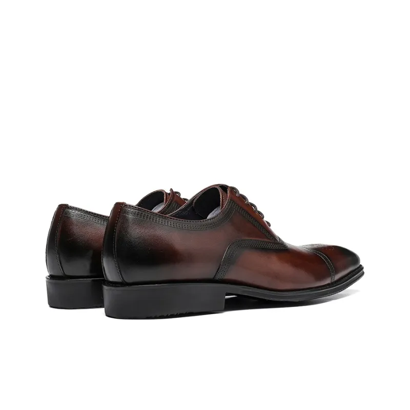 ASTON M.JAZZ Dress Shoes Men Low Top Black/Coffee-10
