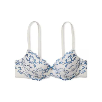 Victoria's Secret PINK BODY BY VICTORIA Lightly Lined Lace-Cup Demi Bra/Ce Bra Women's Coconut White