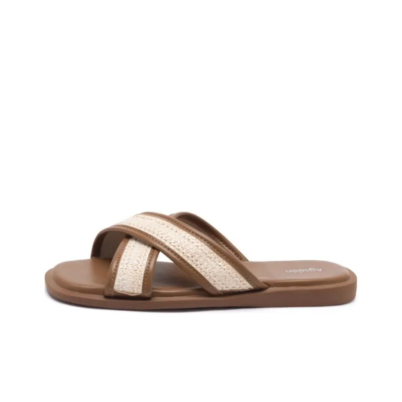 AGSDON Quiet Slide Slippers 1.5cm Women's-0