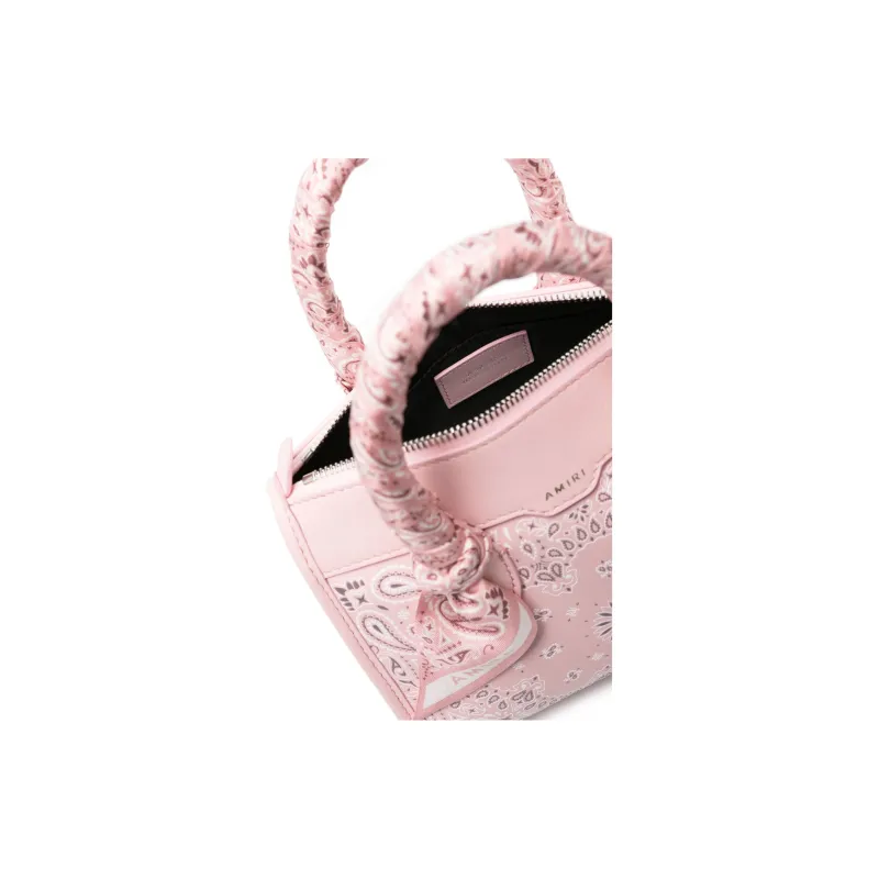 AMIRI Calfskin Tote Bag Shopping Bag Handbag Mini Women's Light Pink-3