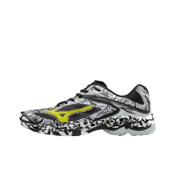 Mizuno Wave Lightning Z3 Anti-Slip And Wear-Resistant Breathable Low-Top Running Shoes Unisex Black White Yellow