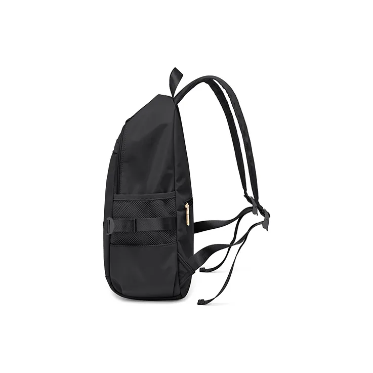 MAKEUP KITTEN Nylon Fabric With Synthetic Leather Backpack Regular Unisex Black/Khaki-2