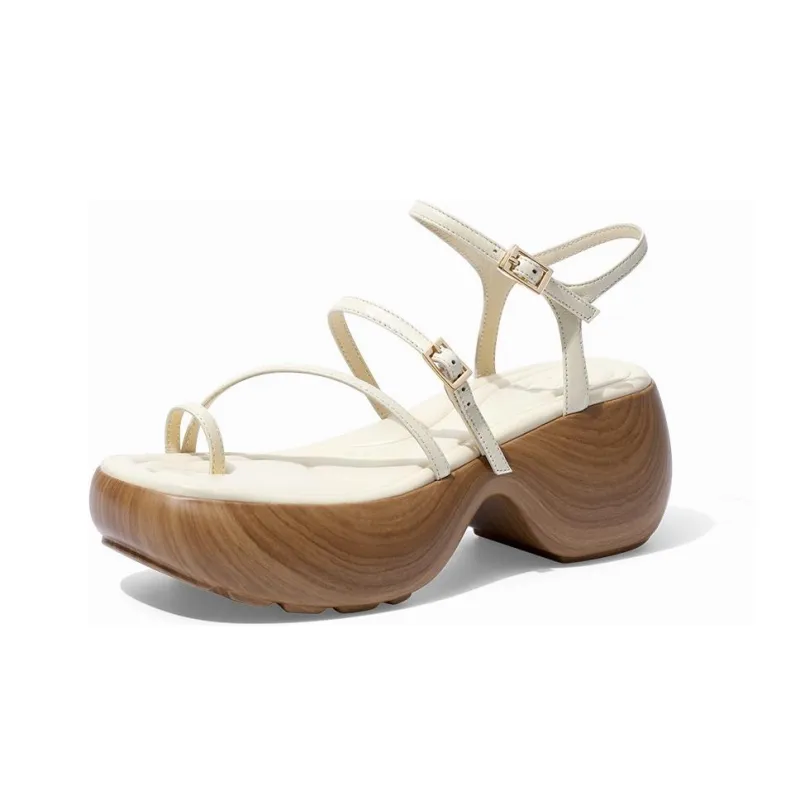 ZSAZSAZSU Strap Sandals 6.5cm Women's Ecru-0