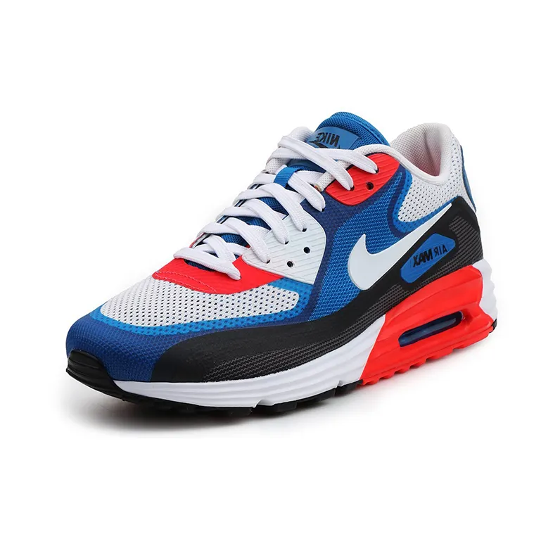 Nike Air Max Lunar 90 Grey Blue Red-2