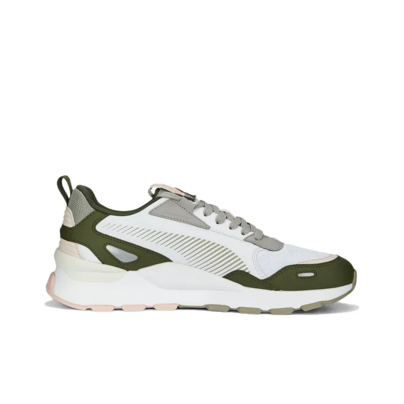 PUMA RS 3.0 RS 3.0 Synth Pop Slip-Resistant Low-Top Casual Shoes Unisex White Green-1