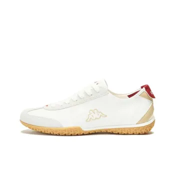 Kappa Anti Slip Wear Resistant Low Top Training Running Shoes Unisex White Red Brown