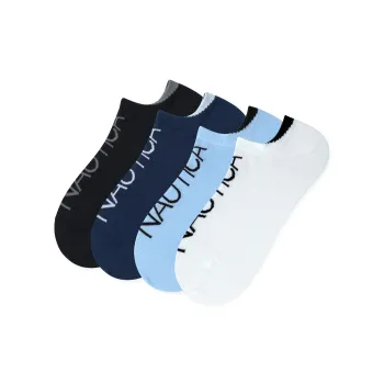 NAUTICA UNDERWEAR No-Show Socks Men's 4 Pack