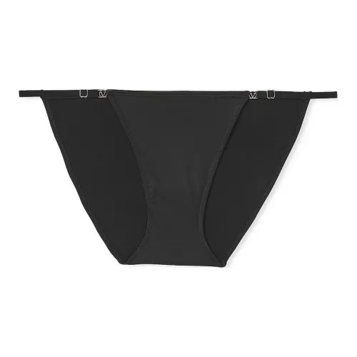Victoria's Secret LOVE CLOUD Adjustable String Bikini Panty Underpants Women's 1 Pack Black