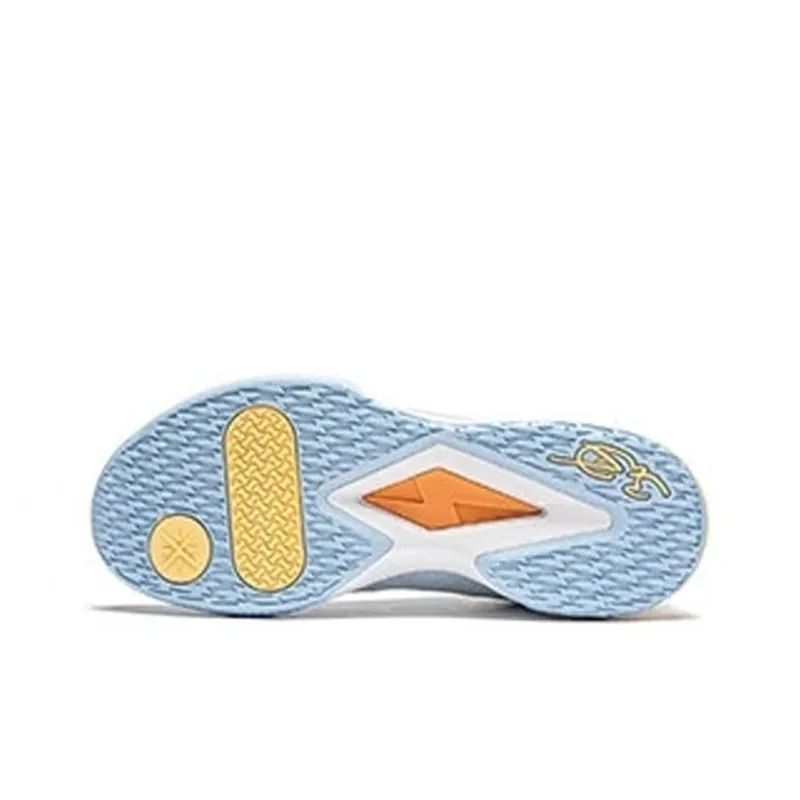 LiNing Son Of Flash Cushioned Slip Resistant Low Top Basketball Shoes Men's Clear Sky Blue-3