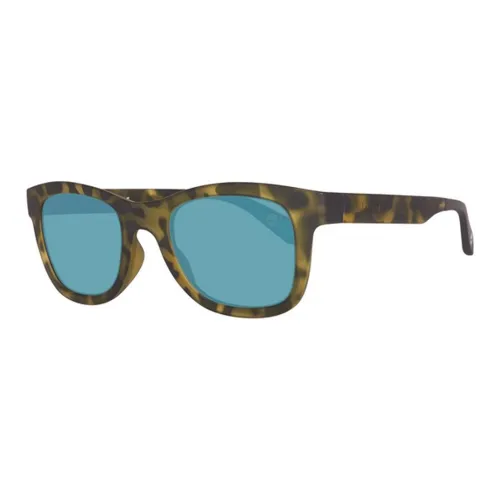 Timberland Injection Molded Rectangular Sunglasses Men's Tortoiseshell