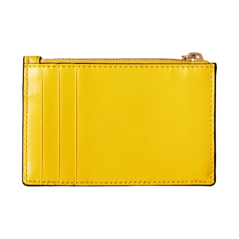 GUCCI GG Canvas Card Holder Women's Yellow-3