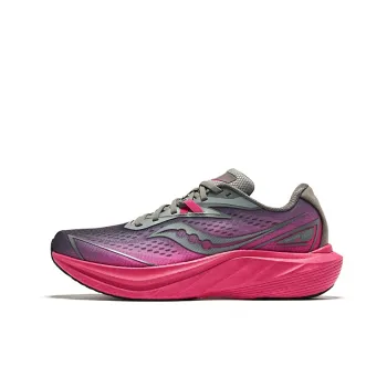 Saucony Slay 2 Cushioned Wear Resistant Breathable Coverage Low Top Marathon Running Shoes Unisex Gray Red